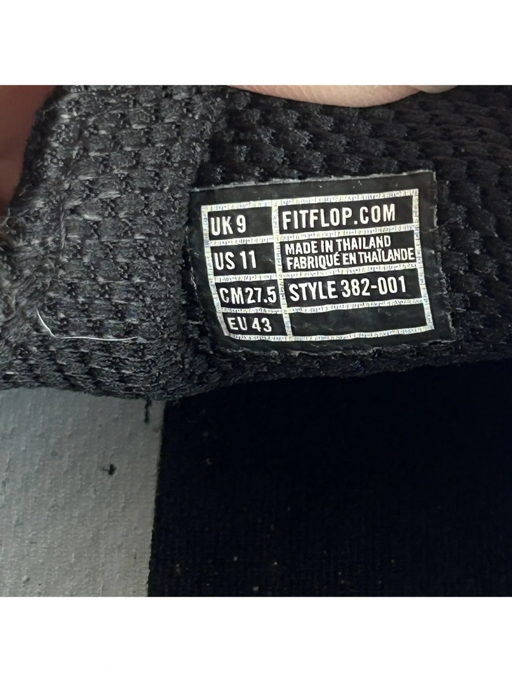FitFlop Womens Shoes Sunny Size 11 Black Canvas Loafer Sneaker Slip On Shoes